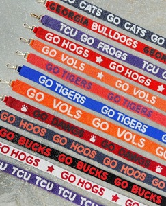 Stadium <b>Game</b> Day Astros Team Beaded Bag Strap Ready to Ship Customizable Nickel Embossing Printing - Product Image 4