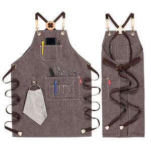 Delantales de peluquero sin mangas de algodón Ropa de trabajo cómoda ligera duradera a la venta - Product Image 1