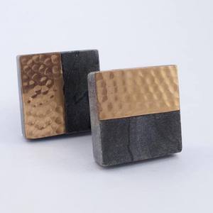 Perilla exclusiva de piedra de mármol en latón, manija de perilla de gabinete de puerta metálica y mármol de lujo de alta calidad, hecha en India por lametierartz - Product Image 5