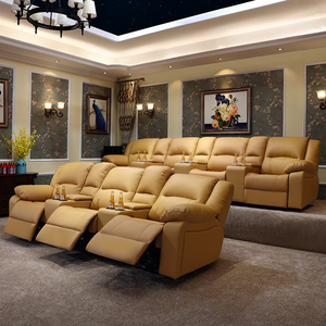 Sillón Reclinable Eléctrico de Lujo para Cine en Casa, Sofá Reclinable con Calefacción y Masaje, Asiento de Cine - Product Image 6