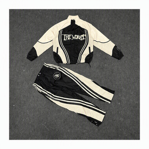 Conjunto Deportivo Cortavientos para Hombre al por Mayor, Chaqueta Deportiva Personalizada con Pantalones a Juego, Ropa Ligera para Entrenamiento y Fitness al Aire Libre - Product Image 3