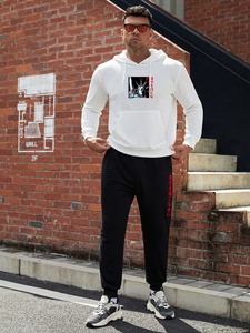 Sudadera con capucha térmica ligera para hombre Tela de lana de algodón Premium Último diseño Sudadera con capucha baja MOQ al por mayor - Product Image 3