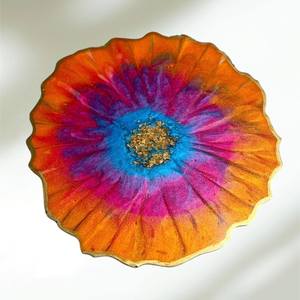 Premium Handmade Resin Coasters with <b>Real</b> <b>Flowers</b>, Decorative Drink Coaster Set, Elegant Stone Coasters Ideal for Nature Lovers - Product Image 5