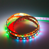 Tira LED programable blanca de 5V, tira de luz RGB IC, LEDS direccionables Ws2812b