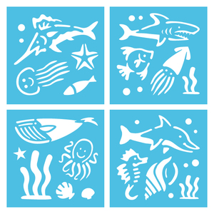 Khuôn Tô Vẽ Cuộc Sống Đại Dương Cho Trẻ Em Nghệ Thuật & Thủ Công - Product Image 3