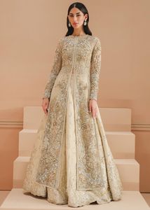 INDIAN <b>BRIDAL</b> <b>JACKET</b>, LEHENGA & DUPATTA DRESS WITH Embellished in Crystal Glass Beads,stone,FULL of DABKA Work for Wedding =2024 - Product Image 2