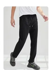 Pantalons d'été décontractés pour hommes en gros, taille élastique brodée, mi-haute, séchage rapide - Product Image 3