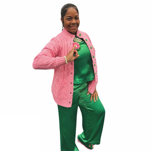 Pull-over en tricot personnalisé, couleur et broderie au choix, dernier modèle, pour sororité, fraternité, université, unisexe. - Product Image 2