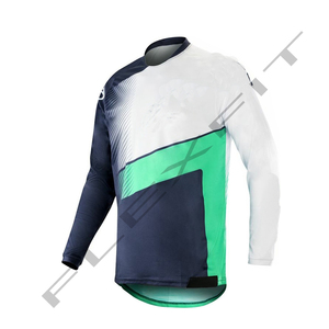 Jersey de Motociclismo al Por Mayor de Alta Calidad, Estilo OEM Unisex, 180g, Poliéster, Secado Rápido, Transpirable, Soporte Técnico 2024 - Product Image 3
