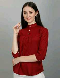 เสื้อเบลาส์ทำงานผ้าฝ้าย100สำหรับผู้หญิงเสื้อเบลาส์แขนยาวแบบกระดุมครึ่งแขนสไตล์คลาสสิกของประเทศออสเตรเลีย - Product Image 4