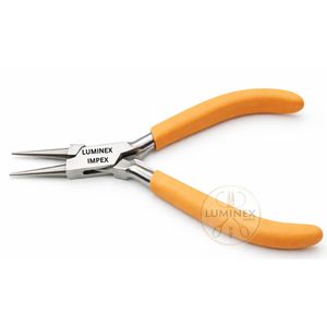 Pince à bec rond 5″ en acier inoxydable, outil de serrage de fil pour bijoux, poignée verte, précision, certifiée CE, fournisseur OEM - Product Image 5