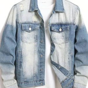 Vestes en jean robustes et élégantes pour hommes durables et polyvalentes pour toutes les occasions-Maîtriser le look pour l'automne et l'hiver - Product Image 1