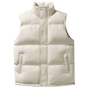 Chaqueta Acolchada Informal para Hombre, Otoño-Invierno 2026, Cuello Alto, Transpirable, Servicio OEM, Poliéster/Nailon, Sin Mangas - Product Image 1