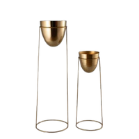 Haute qualité décor à la maison jardinière Pot en métal avec support intérieur Design moderne support or luxe décoration intérieure pour la maison