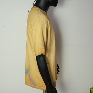 T-shirt personnalisé pour homme, coupe oversize, vierge, délavé à l'acide, effet soleil, coupe carrée, court, vieilli, vintage - Product Image 5