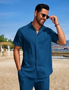 ชุดกางเกงขาสั้นผ้าคอตตอนผ้าพิมพ์ลายสีพื้นสำหรับผู้ชายแฟชั่นใหม่ล่าสุดสำหรับฤดูหนาว - Product Image 4