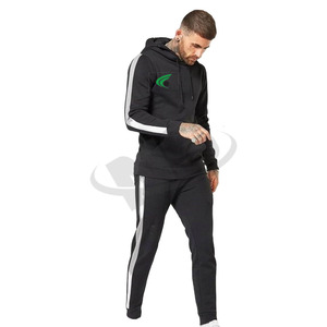 Vente chaude Hommes Activewear Survêtements Slim Fit Jogging Survêtement 100% Coton Formation Porter Deux Pièces À Capuche Et Joggers Ensemble - Product Image 1