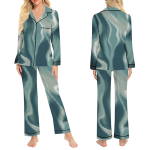 Premium Women Cotton Breathable Sleepwear Set Two Piece Pajama Top and <b>Pants</b> Elastic Waist Soft Cozy Nightwear Loungewear Outfit - Product Image 5