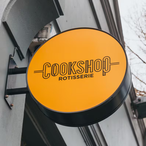 Hộp Đèn tròn hai mặt hộp đèn hai mặt cho cửa hàng và doanh nghiệp 360 dấu hiệu xoay dấu hiệu ngoài trời - Product Image 5