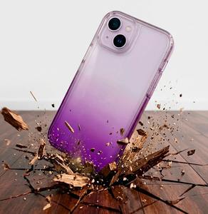 Coque de téléphone portable en verre trempé, dégradé transparent multicolore, anti-chocs, protection 360°, support réglable - Product Image 2