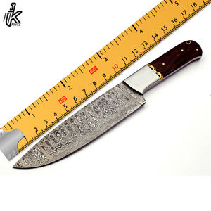 ชุดมีดทำครัวเหล็กดามัสกัสทำมือด้ามจับไม้กุหลาบมีดเชฟแบบปรับแต่งได้ทำจากสแตนเลส - Product Image 6