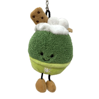 Mascotte souple personnalisée en peluche porte-clés Simulation de crème glacée Marque Icône sac charme porte-clés