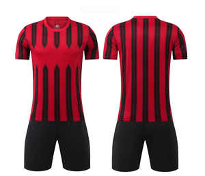 Camisetas de fútbol para adultos, conjuntos de ropa de entrenamiento de fútbol, logotipo de nombre de equipo personalizable, camisetas de poliéster transpirables cómodas - Product Image 5