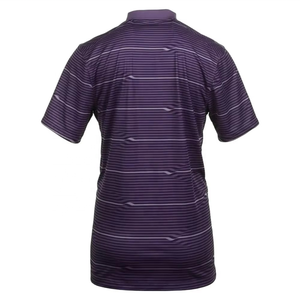 Polo rayé pour homme, manches courtes, 3 boutons, col classique, vêtements de golf décontractés, logo personnalisé, plusieurs tailles, OEM, directement de l'usine - Product Image 2