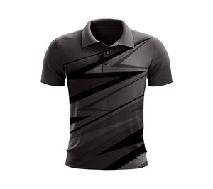Chemise décontractée à manches courtes, légère, à séchage rapide, imprimée sur mesure, 100% coton, respirante, design de col tendance, mode masculine - Product Image 2