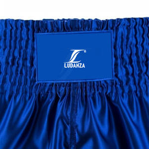 บริการ OEM ขายส่ง กางเกงมวยไทยออกแบบเองตามสั่ง สินค้ามาใหม่ แบรนด์ส่วนตัว โพลีเอสเตอร์ 100% ระบายอากาศได้ดี แห้งเร็ว - Product Image 4