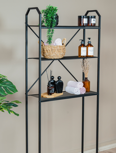 Moderno Estante de Almacenamiento de Alambre de Acero de 3 Niveles, Resistente, para Baño, Lavandería, Despensa - 22x63.5x159cm - Product Image 5