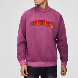 Logo personnalisé hommes surdimensionné coton polaire sweat-shirt doux brossé côtelé couleur unie pour hommes pas cher hiver sweat à capuche sweat - Product Image 4