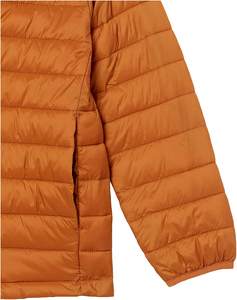 OEM Custom Slim Fit High Street Winter Coated Puffer <b>Jacket</b> Breathable Windproof Cotton-Filled Zipper Closure Men's Front Logo - Product Image 3