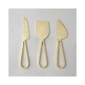 ที่ตัดเนยชุบทอง ที่ตัดเนยทรงกลมด้ามจับสีดำ อุปกรณ์บนโต๊ะอาหาร - Product Image 3