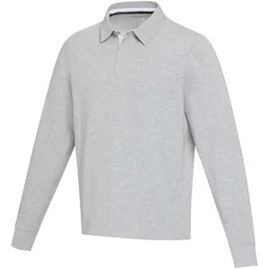 Sudadera Polo de Rugby Orgánica Clyde, Camisetas Polo Promocionales de Mercancía Sostenible - Product Image 5