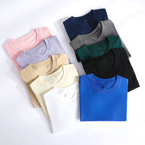 Camiseta de manga corta de algodón con diseño de bordado y logotipo personalizado OEM para hombre y mujer, jersey de cuello redondo, camiseta para hombre - Product Image 1