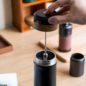 Portable Car-Go Bouteille Isolée Sous Vide Presse Française <span class=keywords><strong>thermos</strong></span> Voyage Cafetière Française <span class=keywords><strong>Avec</strong></span> <span class=keywords><strong>Filtre</strong></span> Unique - Product Image 6