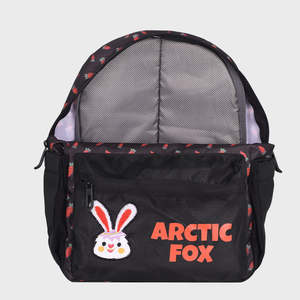 Arctic Fox Bunny Orange School <b>Backpack</b> for Boys and Girls - Product Image 2