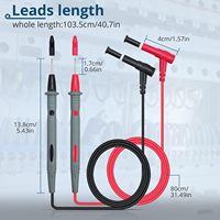 1000V 20A Copper Conductor PVC Combination Shielded Test Leads Digital Multimeter Cable Needle-tip Universal Probe Working