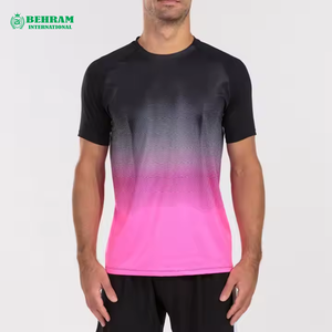 <b>Polyester</b>/Nylon Regular Fit T-<b>Shirt</b> for Men Blank Heavy Weight Digital Printing Front Logo Quick Dry & Breathable Casual - Product Image 3