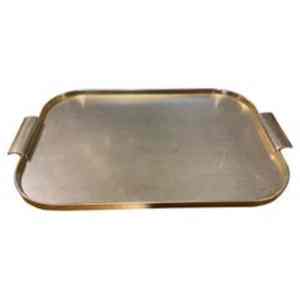 Bandeja de metal de aluminio con diseño Art Deco de lujo, logotipo de tamaño personalizable, bandeja de mesa de alta calidad estándar para decoración de alimentos - Product Image 5