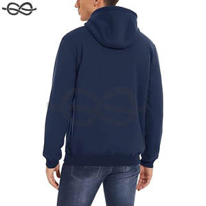 Sudadera con capucha pesada para hombre con forro polar Sherpa Sudadera con capucha gruesa de invierno Jersey cálido Clima frío - Product Image 3