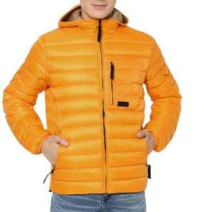 High Quality Men's <b>Yellow</b> <b>Puffer</b> <b>Jacket</b> New Design Custom Logo Quick Dry Casual Style Plus Size Options - Product Image 1