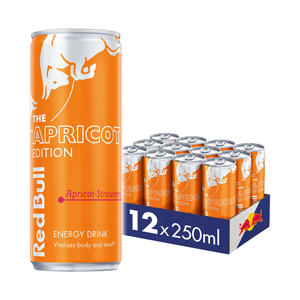 Boisson énergisante Apricot Edition 250 ml, emballage en vrac, booster d'énergie haut de gamme (stock frais) disponible - Product Image 1