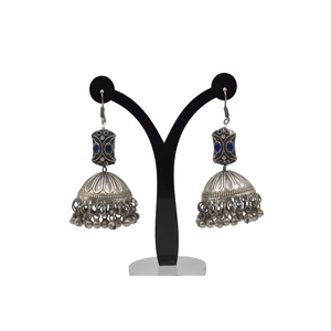 Material de latón, joyería de moda, cuentas de piedra preciosa, pendiente Jhumka para niñas y mujeres - Product Image 1