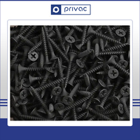 Vis de cloison sèche de phosphate noir de fil fin de fil grossier de bonne qualité vis de panneau de gypse de 3.5*25mm du fournisseur indien