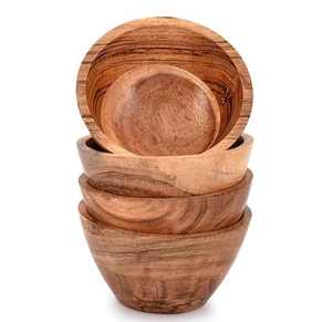Wholesale New Style Handmade Polished Bamboo Salad Serving Bowl Eco-Friendly <b>Dinnerware</b> From Trusted Manufacturer-Exporter - Product Image 3