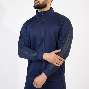 Combinaison personnalisée Thunder Track Runners avec fermeture à glissière complète Survêtements pour hommes survêtements ajustés en polaire technique avec logo personnalisé et survêtement de jogging sur le côté - Product Image 5