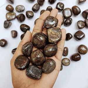 Cristales curativos semipreciosos naturales de piedras caídas de broncita pulida al por mayor para la fabricación y decoración de joyas - Product Image 6