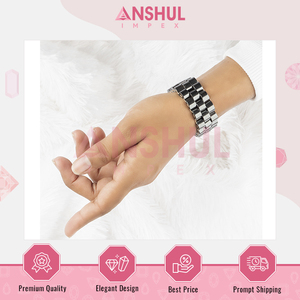 Bracelets unisexes de qualité supérieure, tendance, lisses et polis, extensibles, en hématite dorée, en forme de montre, pour les acheteurs en gros - Product Image 4